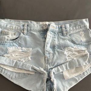 One x One Teaspoon Denim Shorts